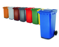 Contenedor residuos-basura 240L Dahi. Apto recogida automática-selectiva