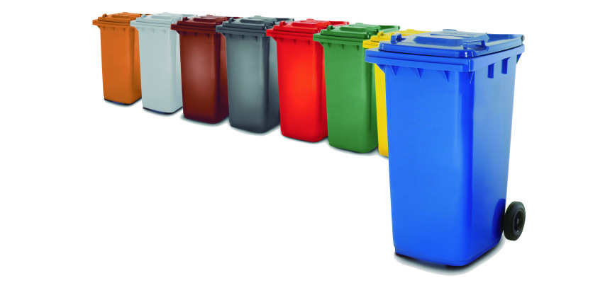 Contenedor residuos-basura 240L Dahi. Apto recogida automática-selectiva