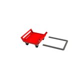 Rouleurs incurvés pour charges longues 500 kg