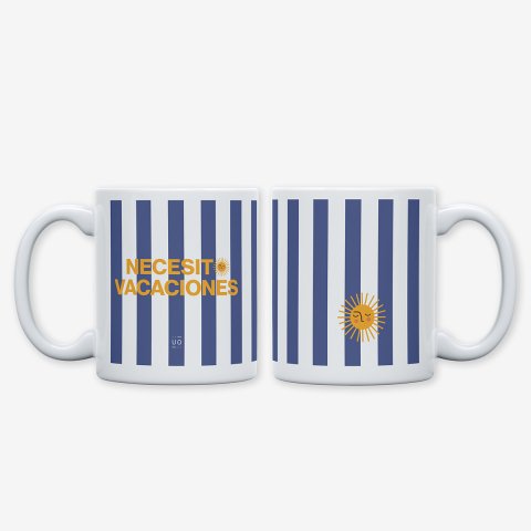 Kit Taza + Calcetines "Necesito vacaciones" talla 36-41