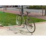 Râtelier sur 2 niveaux cote à cote pour 3 vélos