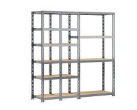 Rayonnage MODULO - Module 3 étagères - 16 plateaux