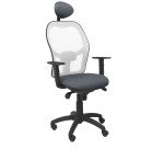 Silla Jorquera malla blanca asiento bali con cabecero fijo
