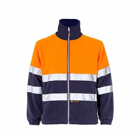 Polar alta visibilidad bicolor talla XL - Naranja