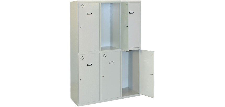 Taquilla desmontada Simon Locker prof.dism.tandem 3/6 300 (900) gris