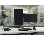 Brazo para dos monitores SmartFit™ con barra transversal y asa