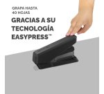 Grapadora EasyPress LX870 Fellowes negra Microban. Carga completa