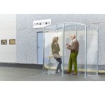 Abri fumeurs métal Modèle en isolé 2 m²
