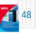 Etiquette, résistant aux intempéries, 45,7 x 21,2 mm