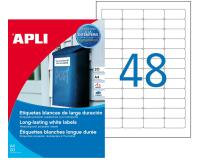 Etiquette, résistant aux intempéries, 45,7 x 21,2 mm