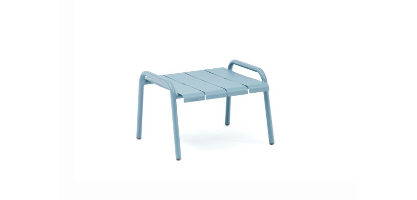 Coffee table, Footrest, Outdoor OUDON in aluminum