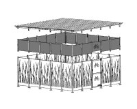 Réhausse pour abri 3x5m M107V3RO/TB/BA