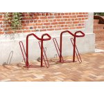 Range 2 vélos pour antivol U : roue avant et cadre