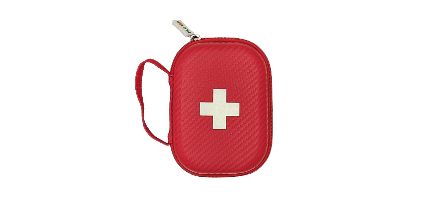 Trousse de secours Universelle individuelle en PU Rouge