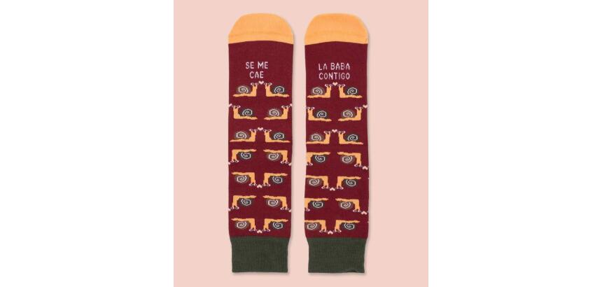 Calcetines "Se me cae la baba contigo" talla 42-46
