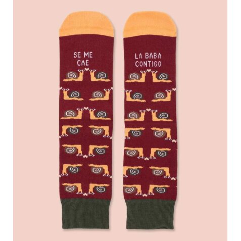 Calcetines "Se me cae la baba contigo" talla 42-46
