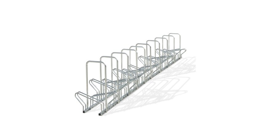 Range 20 vélos avec 10 arceaux antivol