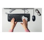 Ratón óptico lavable Kensington Pro Fit® con cable, negro
