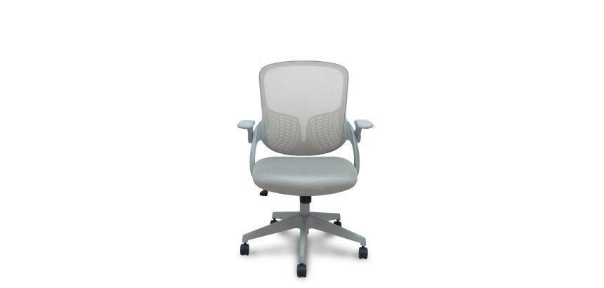 Silla Opti544 gris respaldo malla gris asiento 3D gris