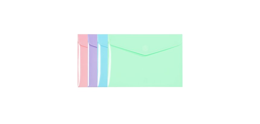 Pochette Enveloppe A5 - VIQUEL RAINBOW PASTEL - couleurs assorties