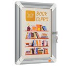 Porta póster A4 Nobo Premium Plus con cerradura