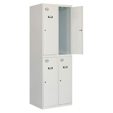 Taquilla desmontada Simon Locker prof.dism.tandem 2/4 300 (600) gris