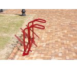 Range 4 vélos pour antivol U : roue avant et cadre