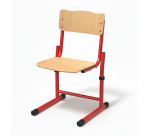 Adjustable sled chair Fabiano beech - Size 3 to 6 - Kindergarten to primary school (K3/P6)