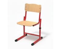 Regelbare schoolstoel Fabiano beuk met slede onderstel - Maat T 3 tot 6 - 3de kleuterschool tot 6de leerjaarbasisschool