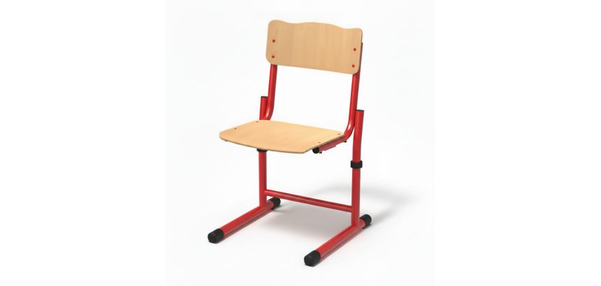 Verstellbarer Schlittenstuhl Fabiano Buche - Größe 3 bis 6 - Vorschule bis Grundschule (M3/P6)