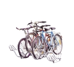 Râtelier 6 vélos sur 2 niveaux - Côte à côte