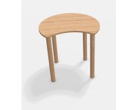 Table Fabiano Kids avec pieds en bois - Taille T1 - Ecole maternelle