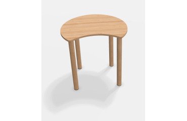 Table Fabiano Kids avec pieds en bois - Taille T1 - Ecole maternelle