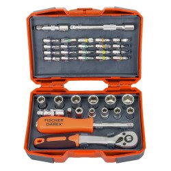 Coffret douilles et embouts 1/4" 37 pièces	