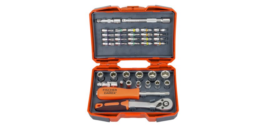 Coffret douilles et embouts 1/4" 37 pièces	