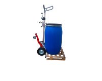 Diable dépalettiseur avec treuil double griffe 350 kg roue caoutchouc Roulfût®