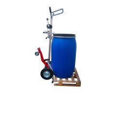 Diable dépalettiseur avec treuil double griffe 350 kg roue caoutchouc Roulfût®