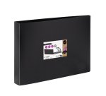 Classeur 2 anneaux plastifié CREATIV GALLERY VIQUEL A4 format paysage - Dos 4 cm - coloris noir