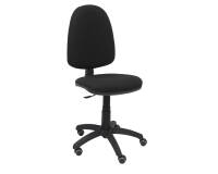 Silla Ayna bali  ruedas de parquet - Negro