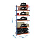 Estantería Simon maderclick mini 6/400 azul/naranja/madera