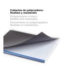 Notebook The Original, Couverture souple, A5, quadrillage 5x5 mm, 80 feuilles de 1 couleur, Miquelrius, Bleu.
