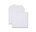 Boîte de 500 enveloppes carrées blanches 190x190 120 g/m² bande de protection