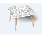 Tables hautes KIDS à colorier - Motif Océan - Lot de 2