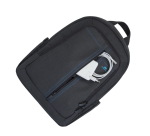 Mochila de lona para portátil 15.6" Alpendorf Rivacase impermeable Negro