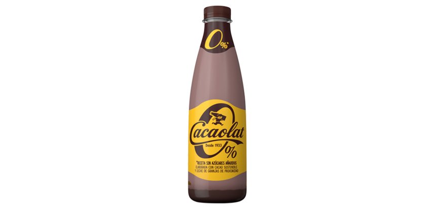 Botella de Cacaolat  0% 1L - Pack de 6 unidades