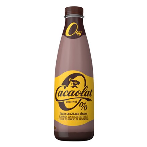 Botella de Cacaolat 0% 1L - Pack de 6 unidades