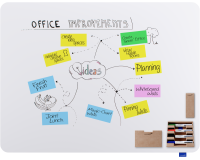 Legamaster Essence frameless magnetic whiteboard, size 90 x 119.5 cm