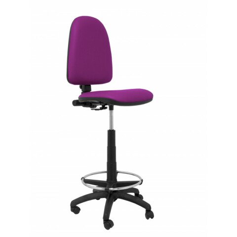 Taburete Ayna similpiel amarillo - Violeta