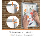 Porta póster A4 Nobo Essence con esquinas ingleteadas