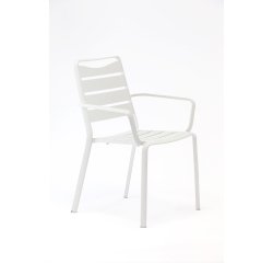 Fauteuil empilable d'extérieur DIVE - Blanc
